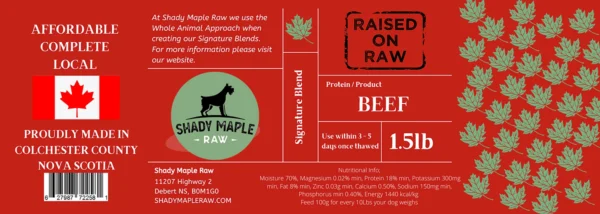 Shady Maple Beef 1.5lb Tub