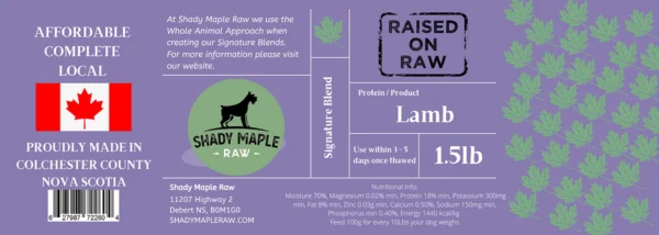 Shady Maple Lamb 1.5lb Tub
